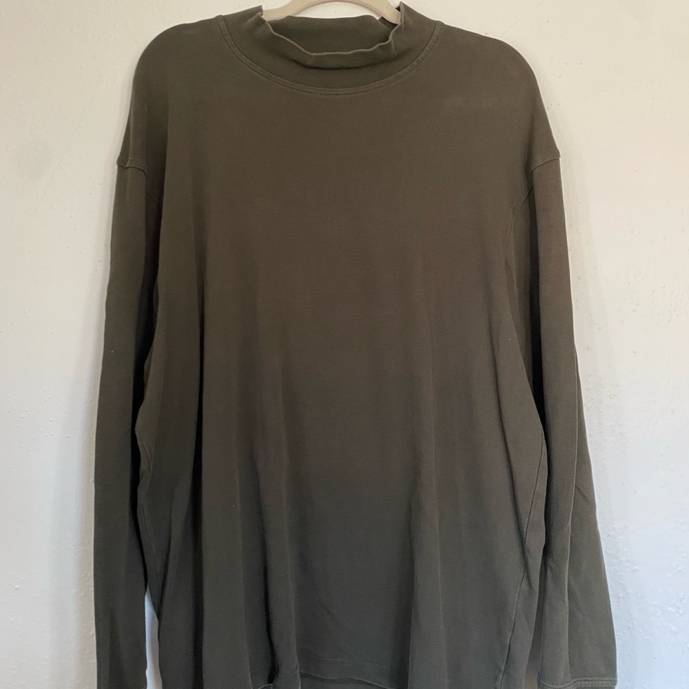 Men's Olive Green Long Sleeve Shirt